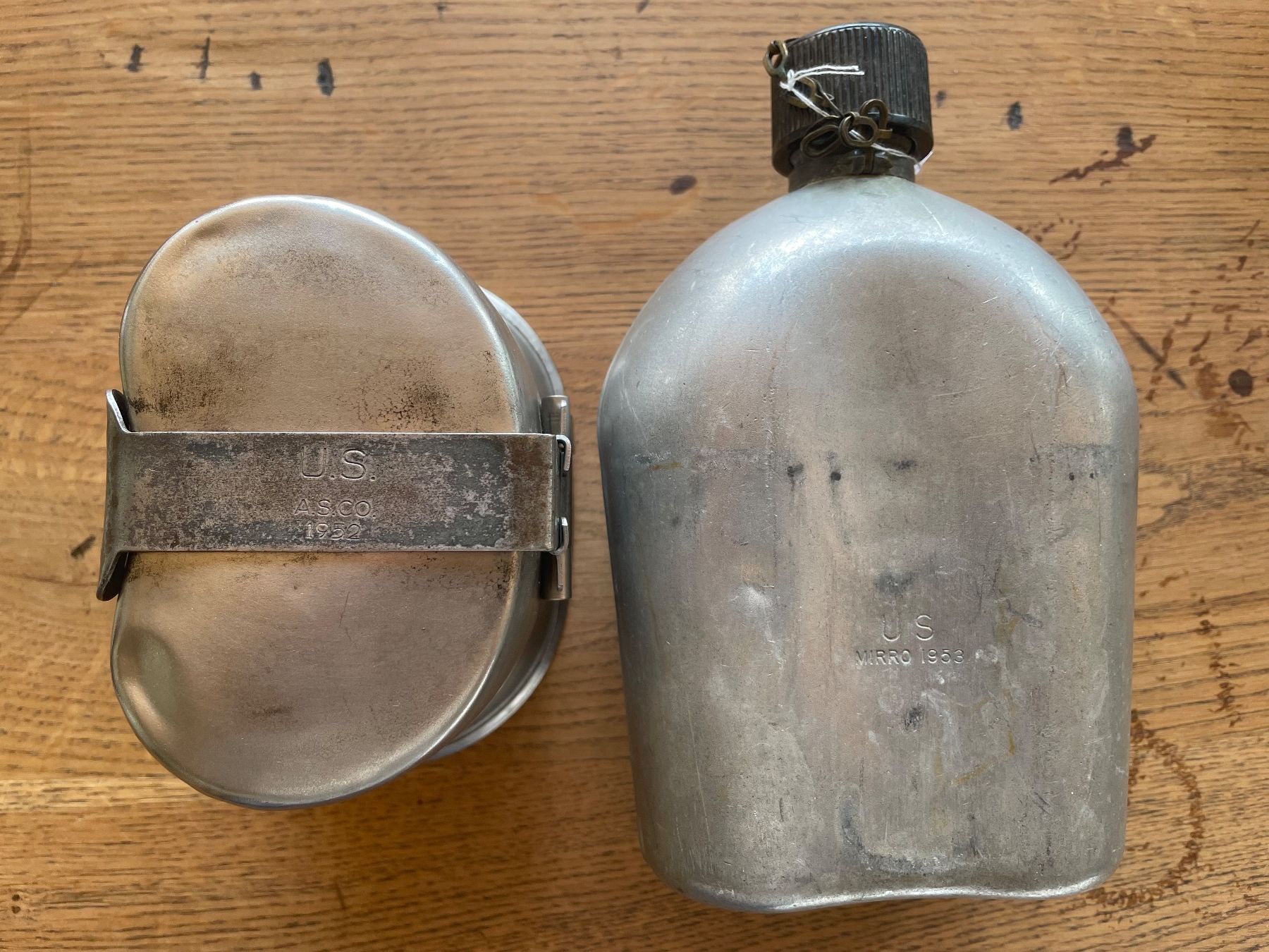 US Army Uniformen: Original Korean War us Army Canteen – Gebraucht aus Oberbütschel von Woodie2005 6