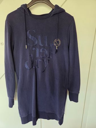 SuperDry Sweatshirt Kleid Damen L (in blau)