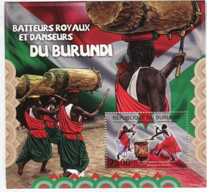 Tutti i francobolli: Block "Trommeltanz". Burundi. – Nuovo e nell'imballaggio originale da Basel venduto da Butsch5