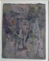 Camille Bryen (1907-1977) Huile sur papier, 1961  Catalogué