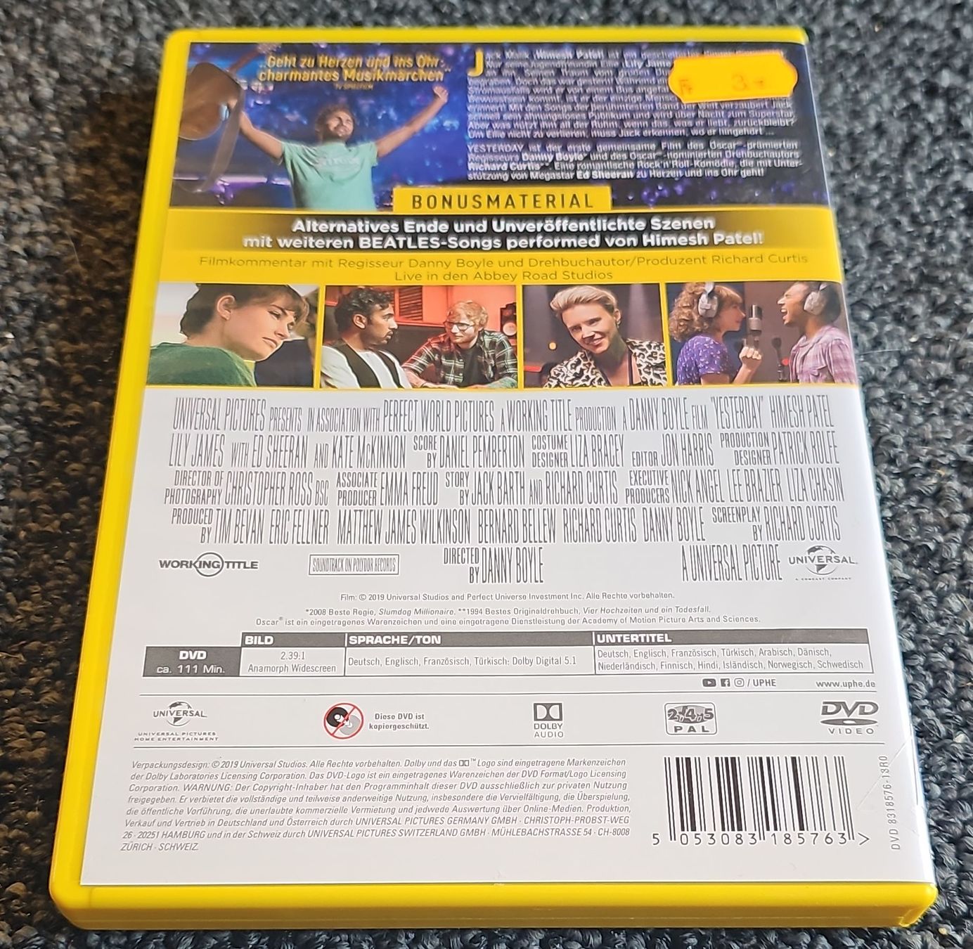 Tutti i DVDs: DVD Yesterday(23507) – Usato da Ruswil venduto da jan_bxl5 1