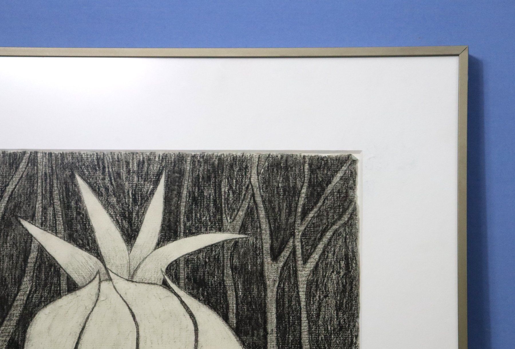 Dipinti: Monika Buchmann-Helbling 1925-2004, Kohlestift "Knospe" – Usato da Zug venduto da Kunst-Fundgrube 9