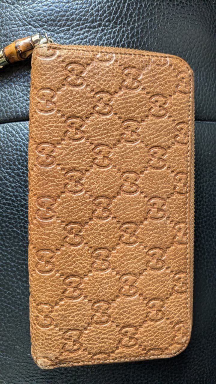 Gucci Portamonete: Portefeuille cuir marron Gucci monograms – Usato da Morges venduto da aya_65lb 1