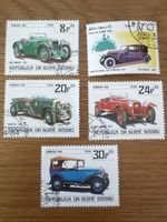Oldtimer Briefmarken – Bentley, Alfa Romeo, MG, Datsun & Peu