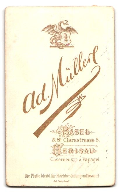Photos & affiches: Fotografie Ad. Müller, Basel, St. Calar – D'occasion à Berlin par bartko-reher 1