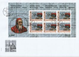 2005 Sondermarken Schweizergarde Kleinbogen auf Brief