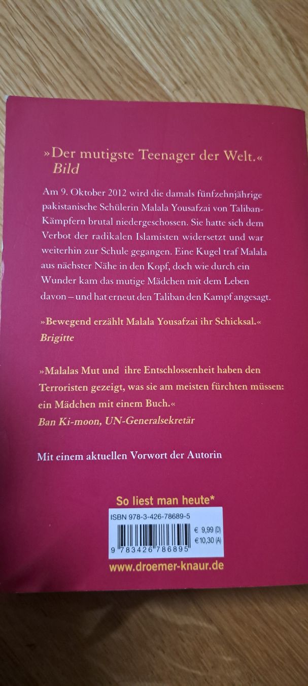 Bücher: Ich bin Malala, Malala Yousafzai, Buch, Deutsch – Gebraucht aus Bern von mahilini 2