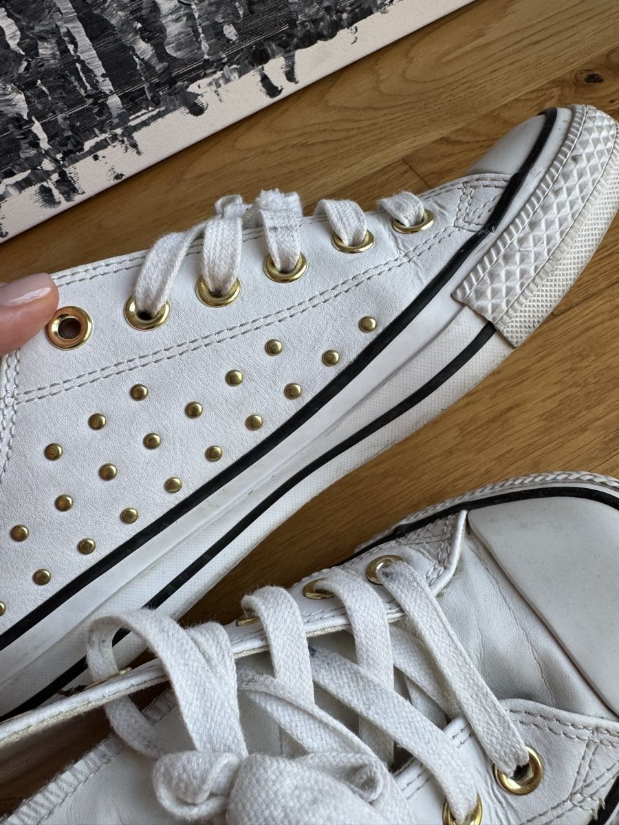 Converse Scarpe da donna: Converse All Star weisses Leder  37.5 – Usato da Zürich venduto da LuxuryJewellery 7