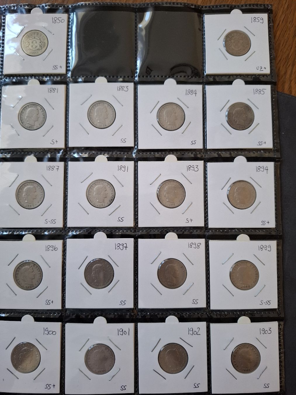 Tutti le monete: 20 Rappen Sammlung nr.30 – Usato da Hunzenschwil venduto da Hardrock6