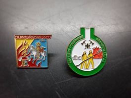 7 Alte Antike  Feuerwehr-Pins