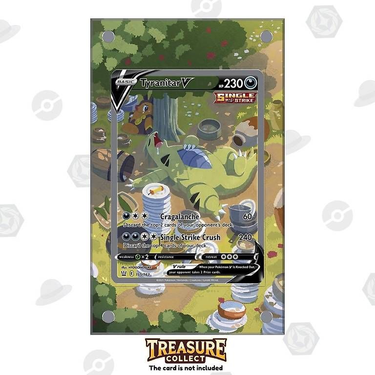 Pokémon Carte collezionabili: Tyranitar 222/193 - Pokémon Extended Artwork Display Case – Nuovo e nell'imballaggio originale da Canobbio venduto da TreasureCollect