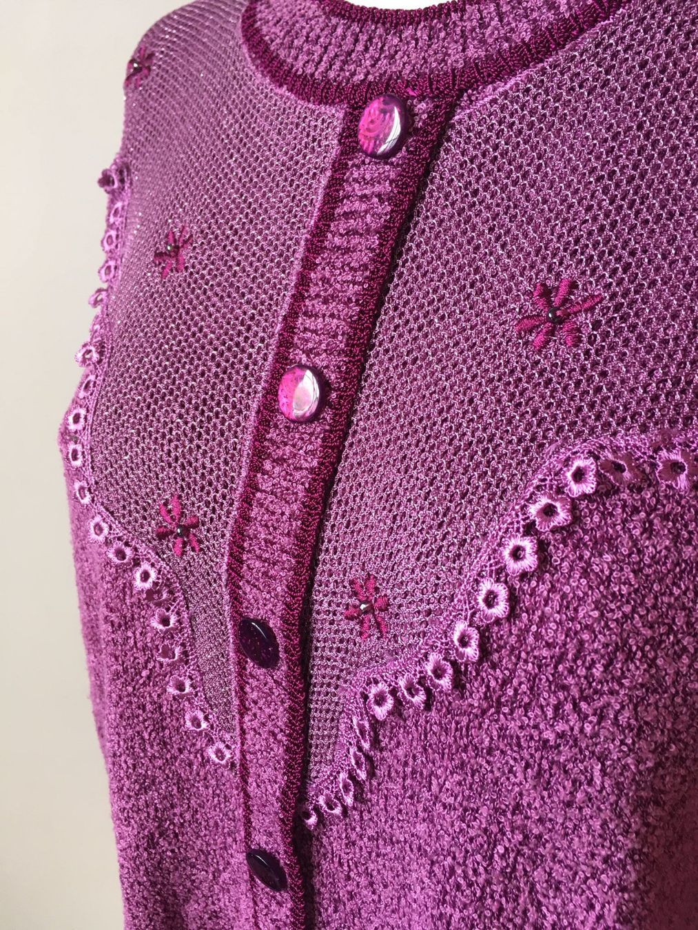 Maglioni & Felpe: Cardigan violet vintage - XL – Usato da Troinex venduto da Irisglo 1