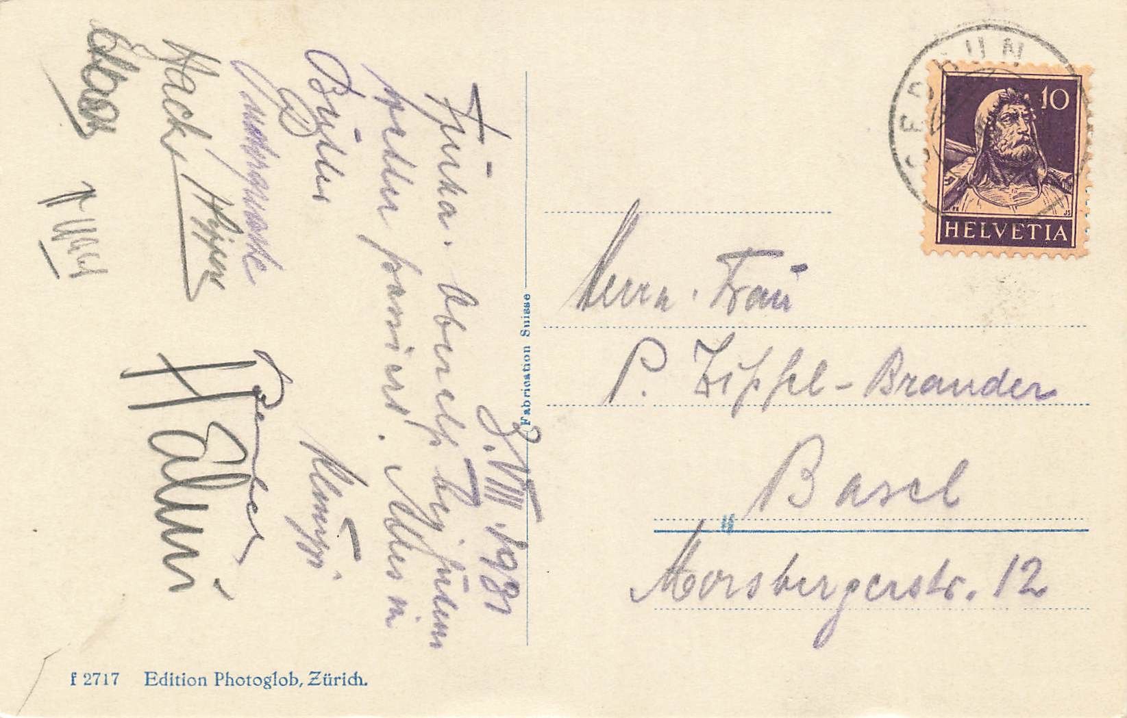 Cartoline postali: Oberalpsee – Usato da Biasca venduto da Blenio71 1