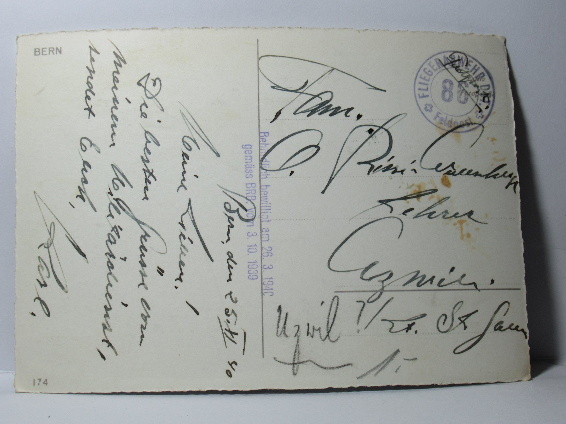 Ansichtskarten: Bern , Feldpost 1940 – Gebraucht aus Grenchen von Bluemchen1900 1
