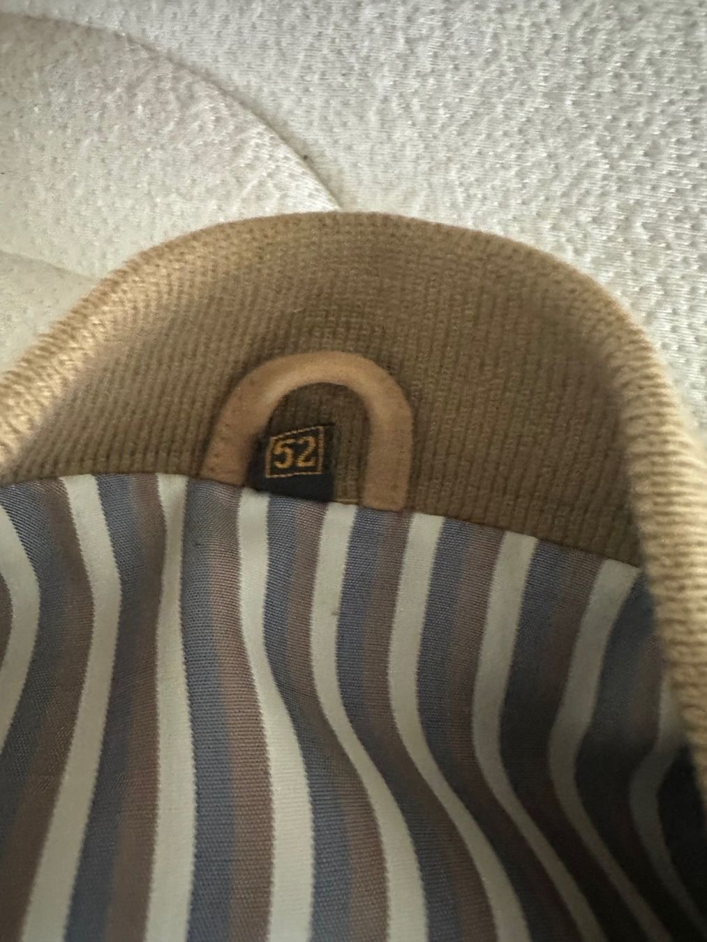 Giacche: Wildleder Bomberjacke, beige, Gr. 52, gebraucht – Usato da Watt venduto da MilaKimba 4