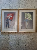 2 Gerahmte historische Militär-Drucke (Bern & St. Gallen)