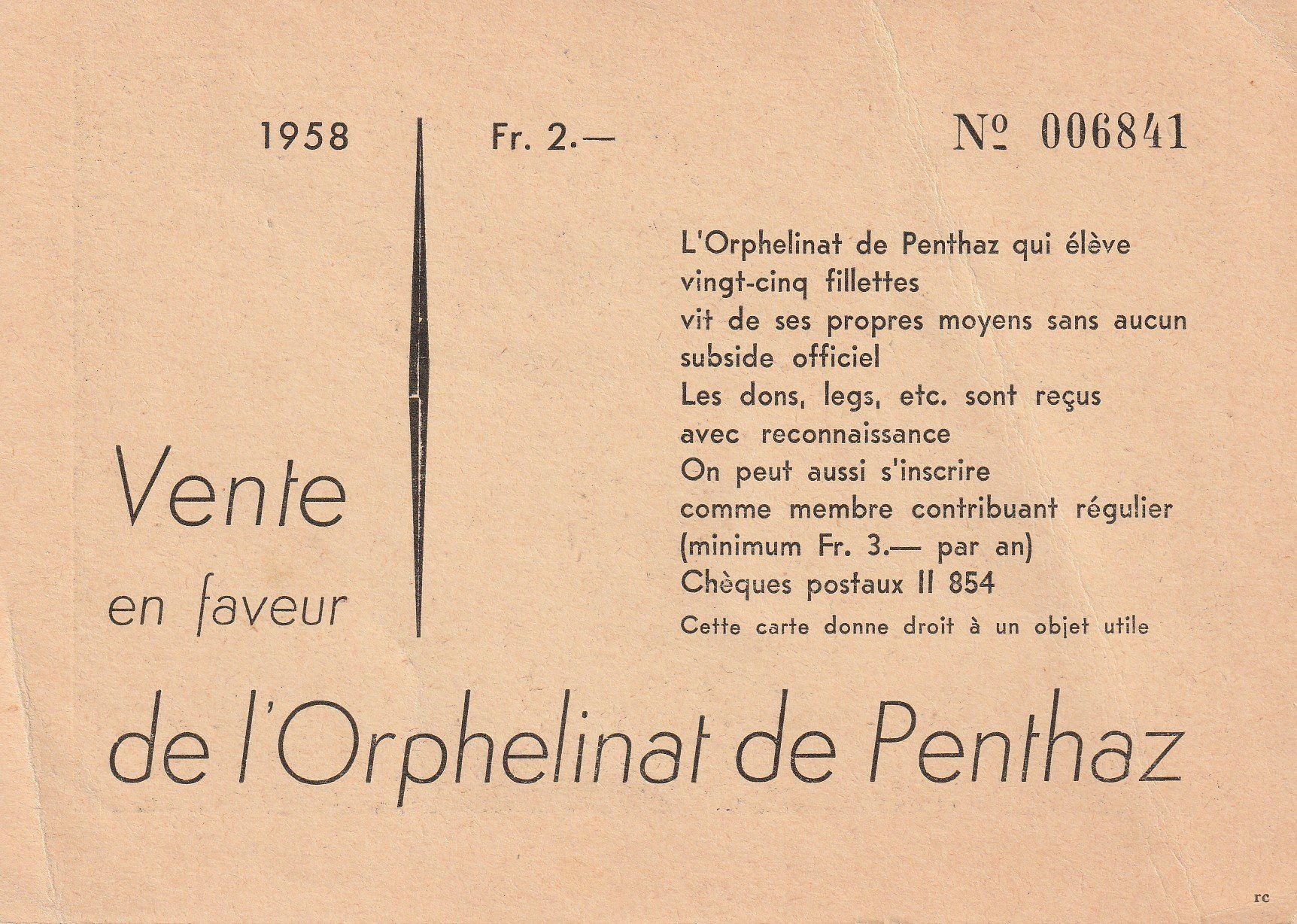 Cartes postales: AK Penthaz 1958 – D'occasion à Fribourg par schnalla92 1