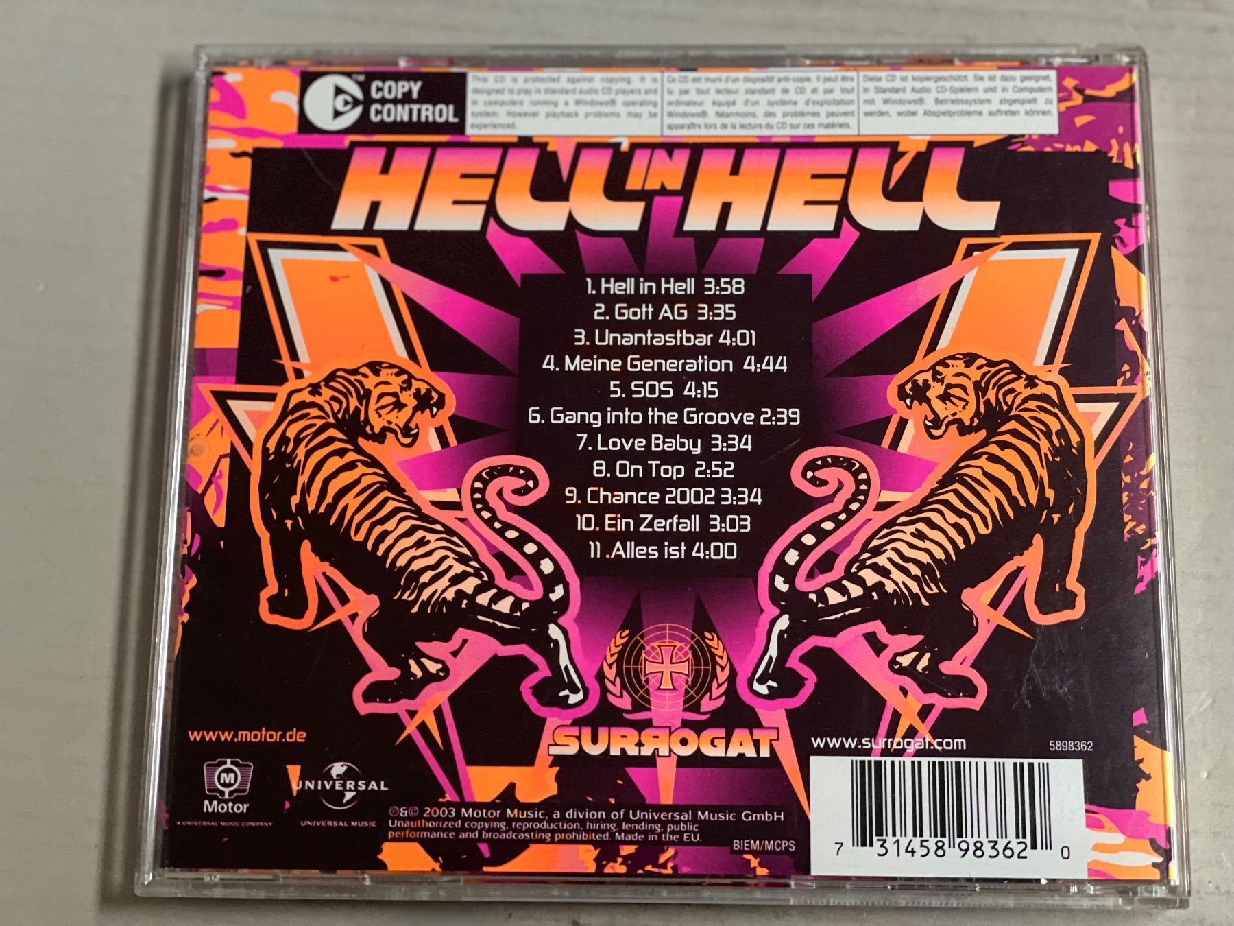 CDs: Surrogat - Hell In Hell - Heavy Metal - Top – Gebraucht aus Muri b. Bern von AdidasCollector 1