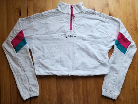 Cropped Sweater adidas Grösse S retro Pullover Hoodie