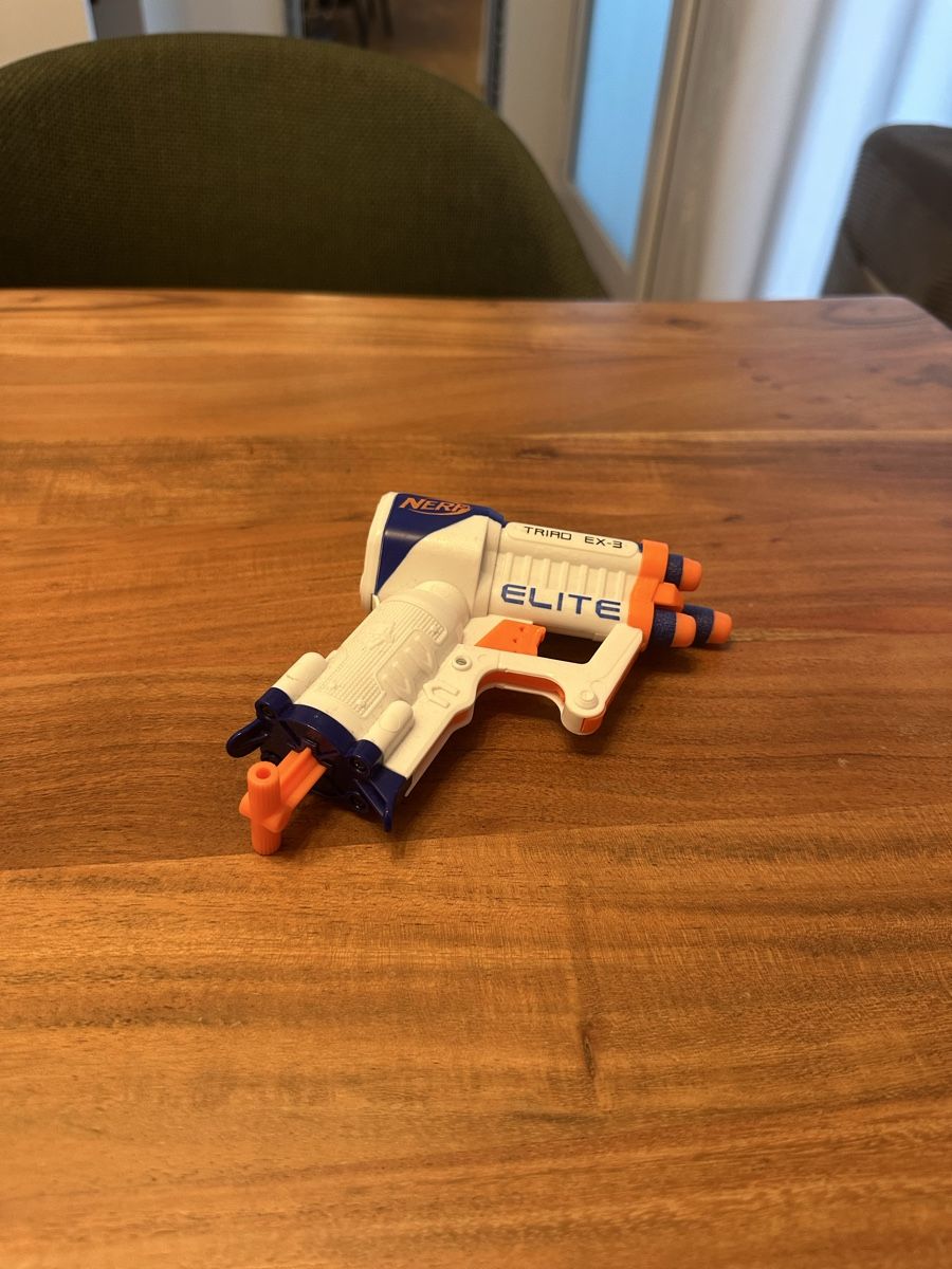 Nerf Giocattoli: Nerf Gun + 3 shots – Nuovo (secondo la descrizione) da Bern venduto da tradeforpeace 3