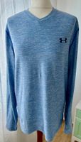 Under Armour Shirt, Longsleeve, Herren, men's M blau meliert