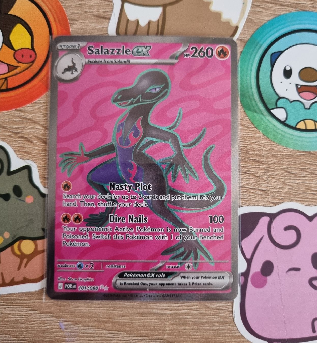 Pokémon Sammelbilder & Trading cards: Salazzle Full Art – Neu (gemäss Beschreibung) aus St-Maurice von Woopersonal