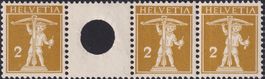 S5 (Zwischensteg) 2Rp (gelboliv, T.III) ** postfrisch, 30.-+