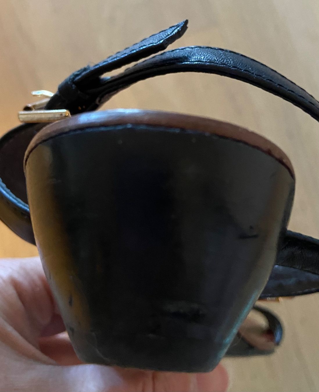 Scarpe da donna: BOCAGE Sandales compensées cuir noir et or 39 – Nuovo (secondo la descrizione) da Genève venduto da kik_8jd6 9