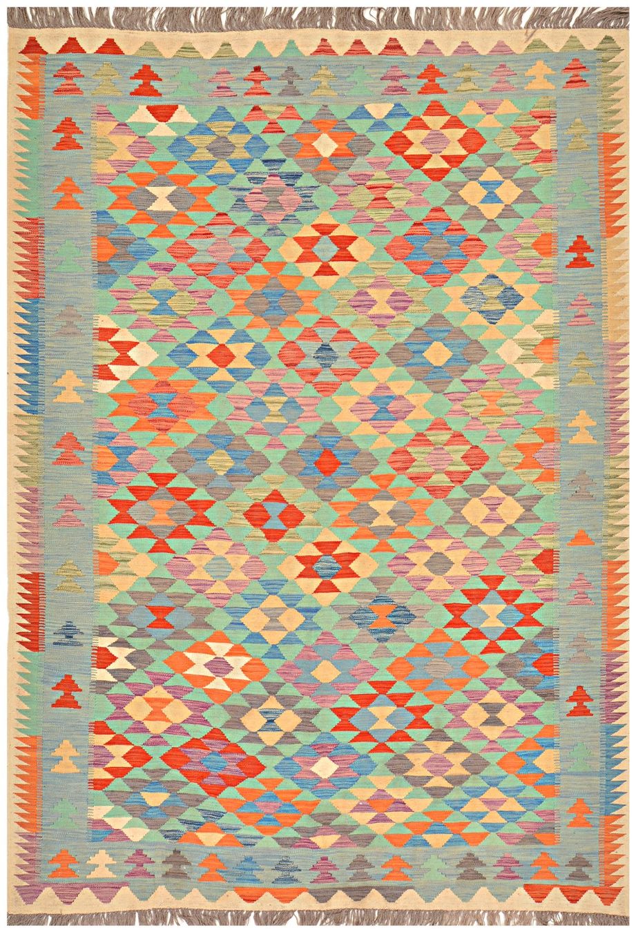 Kelim Tappeti: Oriente Afghan Kelim Teppich 200x300 cm – Nuovo e nell'imballaggio originale da Lahore venduto da Fairways79