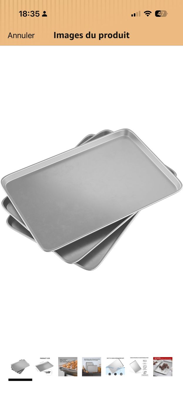 Piatti di portata: 3x plaques de cuisson (US Style) – Nuovo (secondo la descrizione) da Prangins venduto da red_shoelace