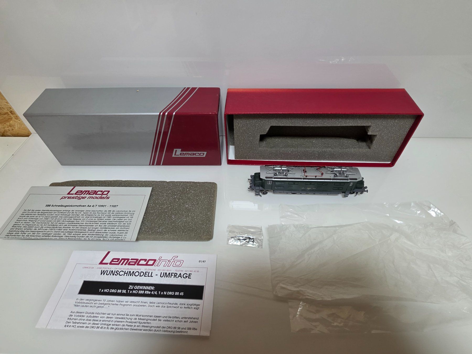 Lemaco Modelleisenbahnen: Lemaco SBB Ae4/7 10955  H0/DC – Neu (gemäss Beschreibung) aus Neuenhof von ludovicco 6