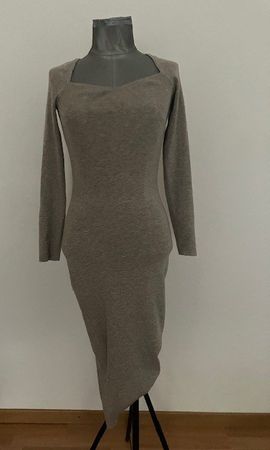 Robe longue beige à manches longues Fashion union T M