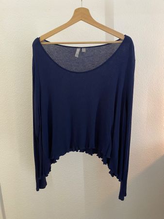 Asos Oberteil langarm dunkelblau Gr. 48