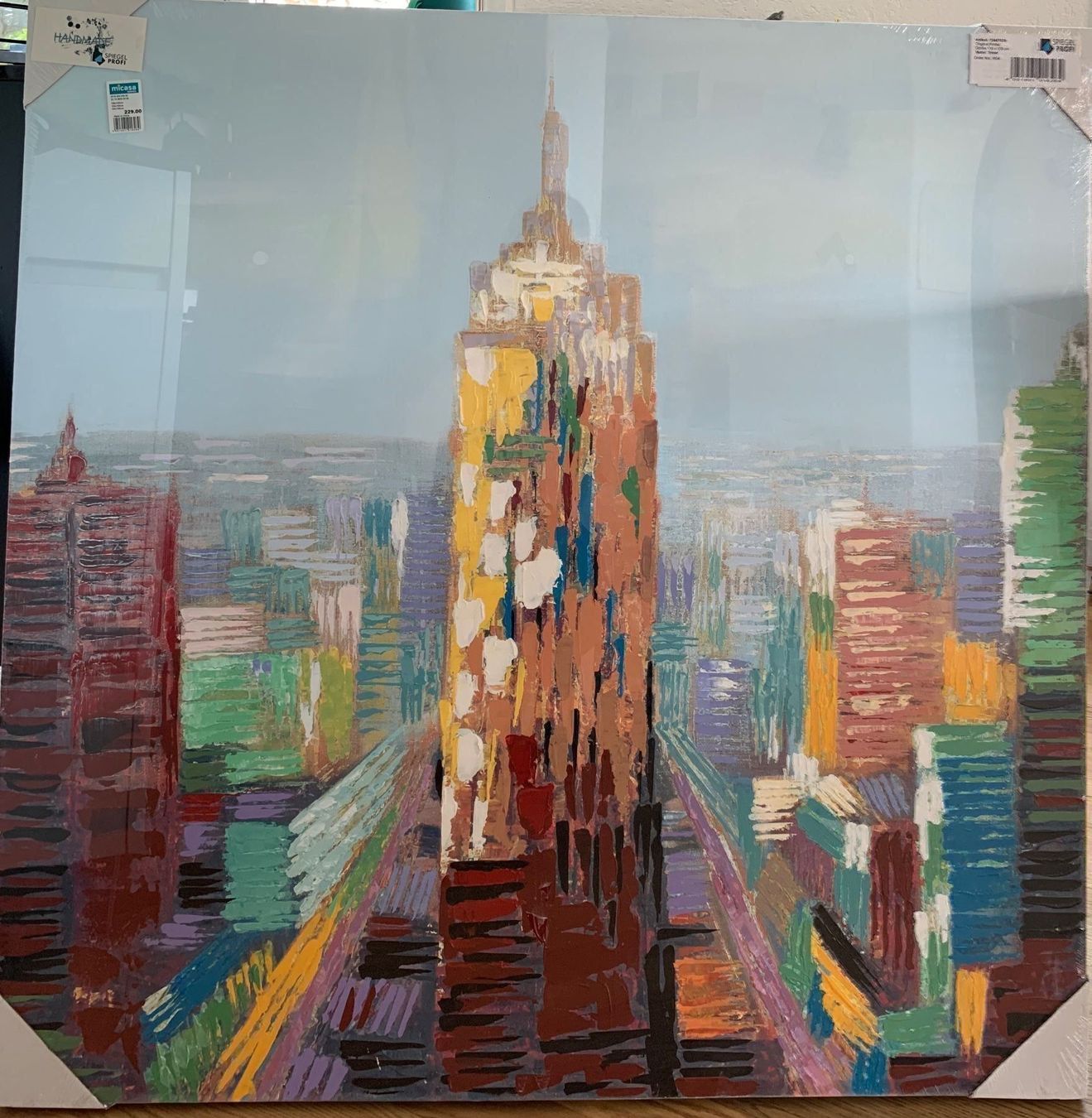 Dipinti: Bild NYC Handmade 100 x 100 cm – Nuovo e nell'imballaggio originale da Zürich venduto da Crazyfabie