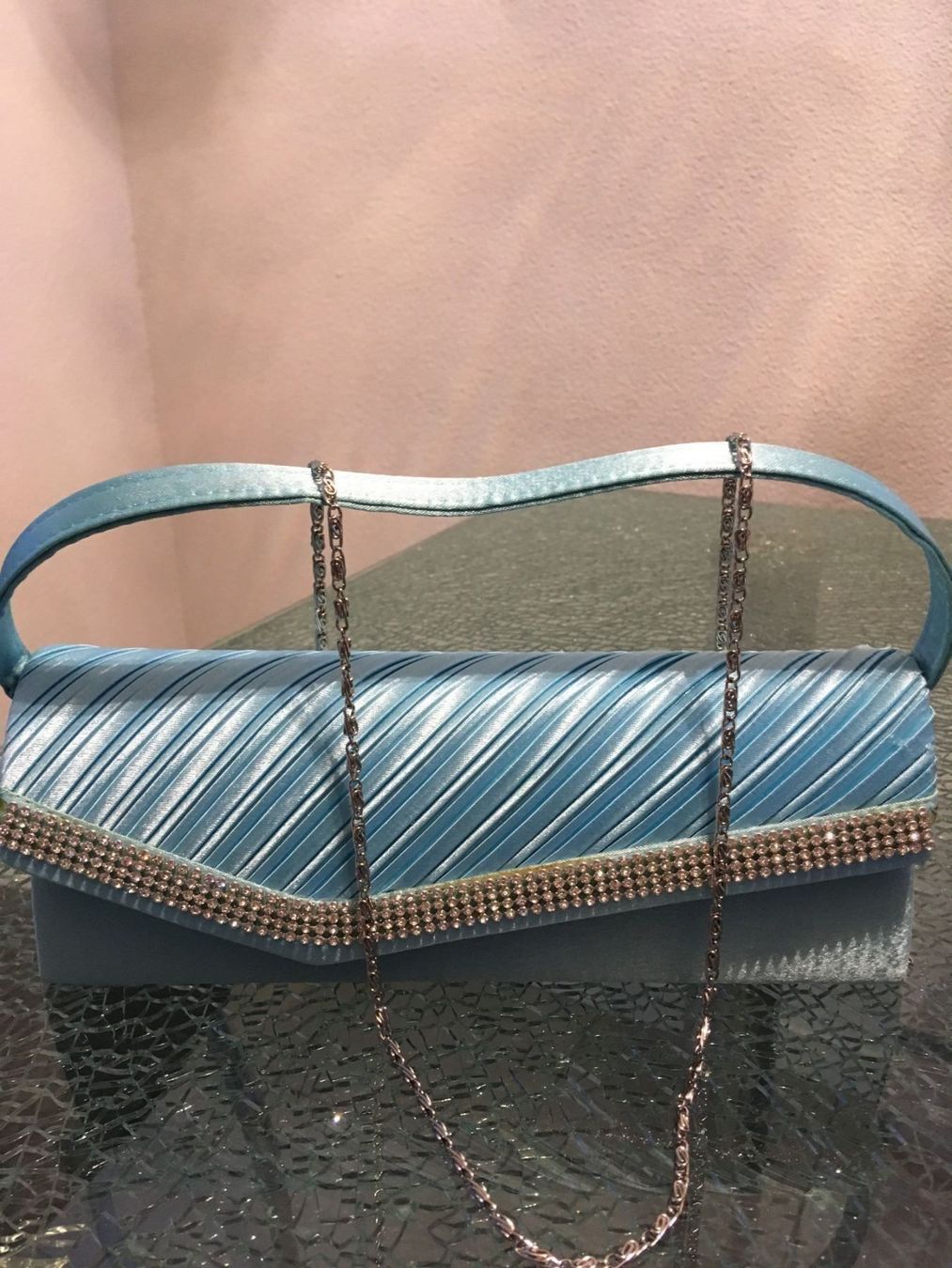 Borse da donna: schöne hellblaue Hochzeits-Tasche – Nuovo (secondo la descrizione) da Oftringen venduto da andrax 4