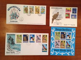 FDC seychelles - rare Birds