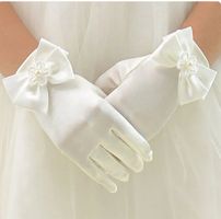 NEUE süsse, festliche Mädchen Handschuhe Ivory - 223077
