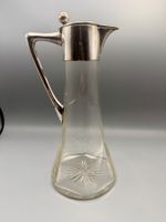 Karaffe Glas mit Silbermontur Wilhelm Binder (DE) um 1900