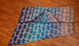 Ringsling Tragetuch Elefanten blau turquoise