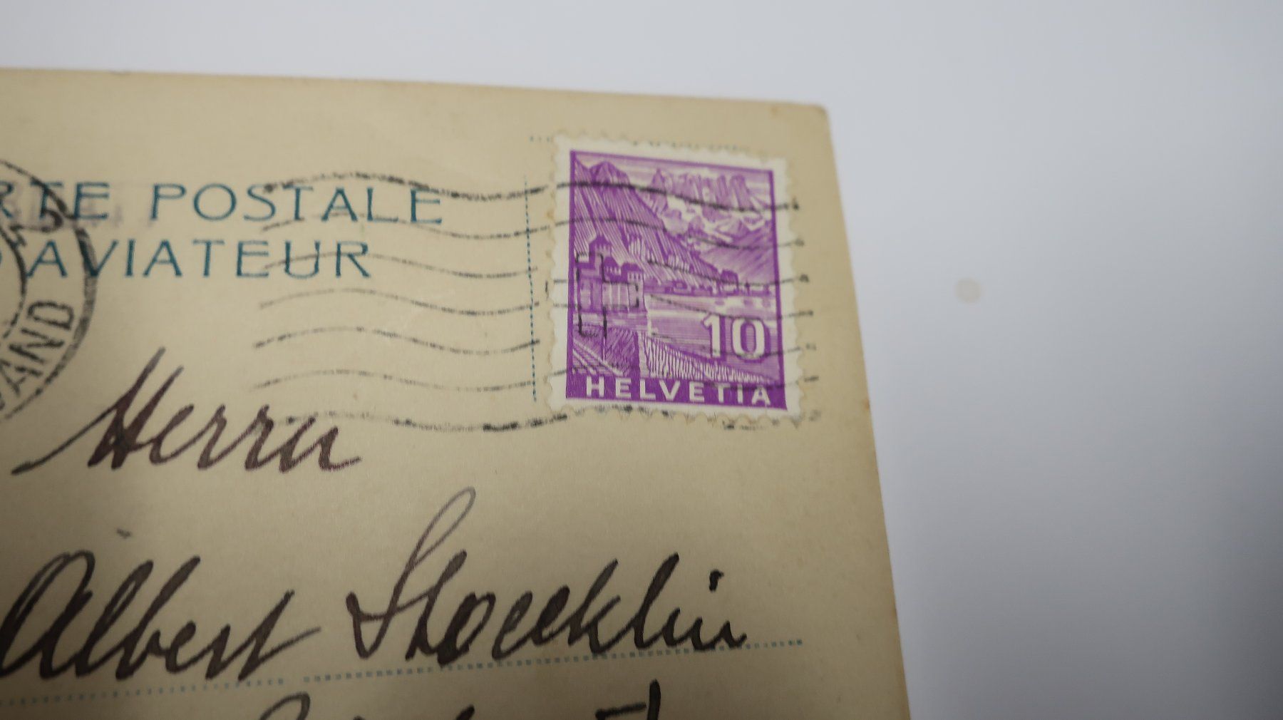 Cartoline postali: Cervin et glacier de Zmutt  1935 – Usato da Cormoret venduto da Pascalll2001 7