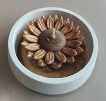 Golden Sunflower Beeswax Candle