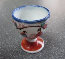 Vintage Eierbecher, Geisha Girl-Stil, Handbemalt
