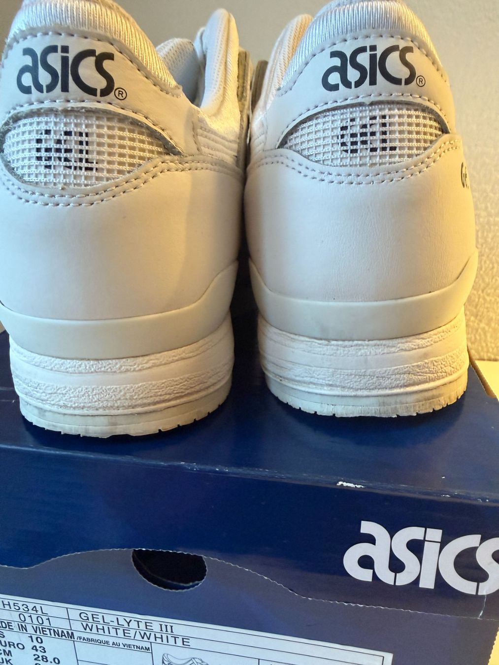 Asics Scarpe da uomo: Asics Gel-Lyte 3 All White – Usato da Ennenda venduto da KUROI14 3