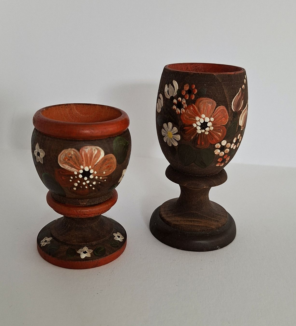 Altre Stoviglie: 2 vintage Eierbecher aus Holz – Usato da Dietikon venduto da Magi2