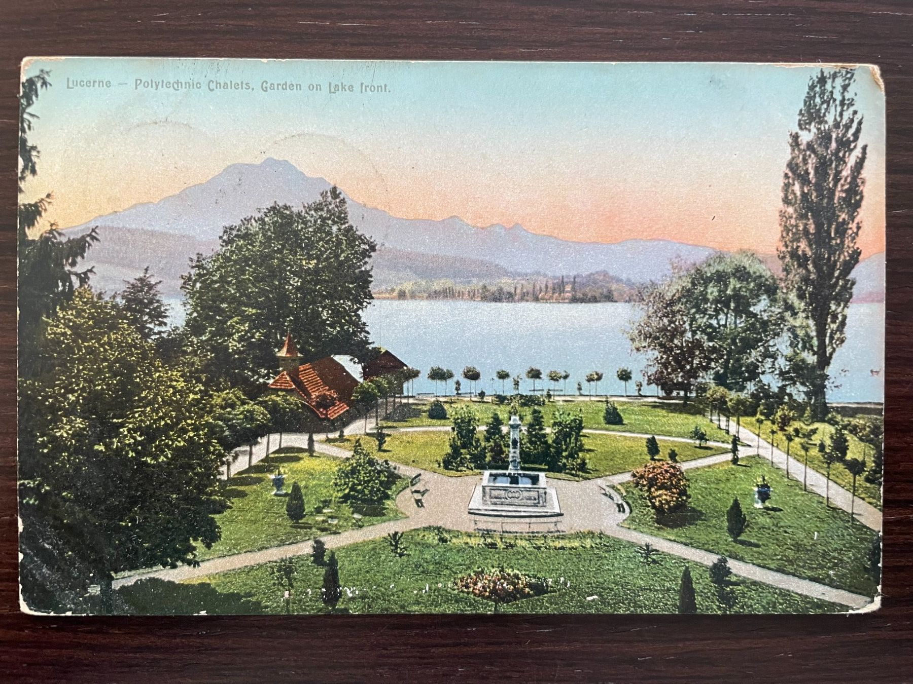 Cartoline postali: LUZERN Seeburg, The Polytechnic Chalets, 5 Ansichtskarten – Usato da Wald ZH venduto da TLILEF 7