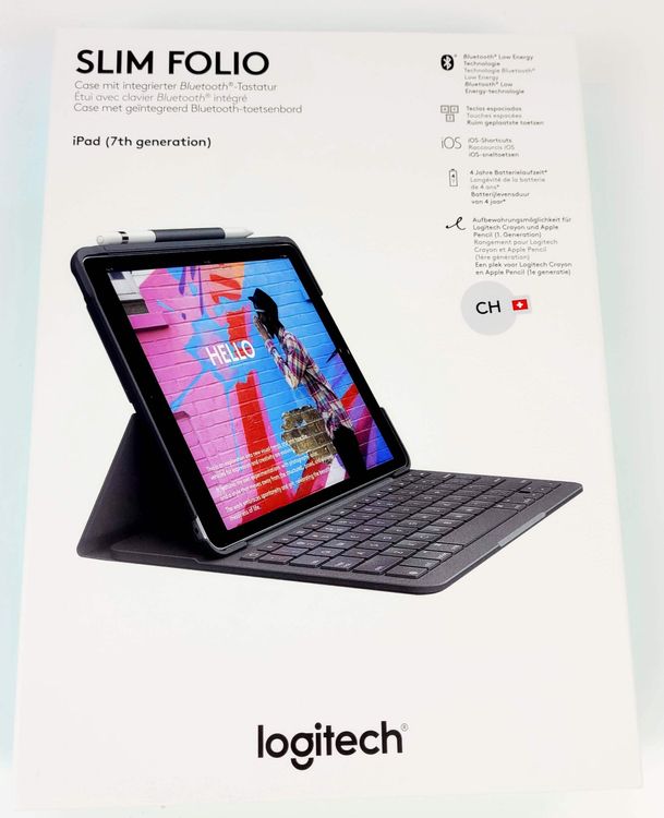 Logitech Slim Folio iPad 7. 8. &  9.Generation / neu & OVP 6
