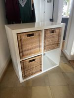 IKEA Calax Regal mit 3 Körben, beschichtetes weiss,gebraucht