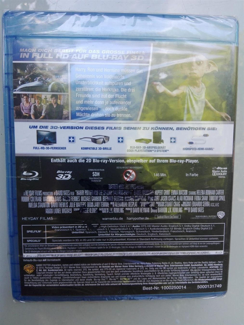 Tutti i DVDs: Harry Potter &  Heiligtümer Todes (Teil 1+2)   > 3D-Version< – Nuovo e nell'imballaggio originale da St.Gallen venduto da elk2023 2
