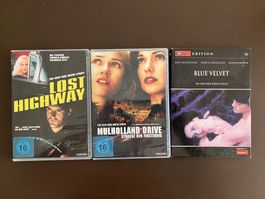 3 DVD David Lynch - Blue Velvet - Mulholland D. - Lost Highw