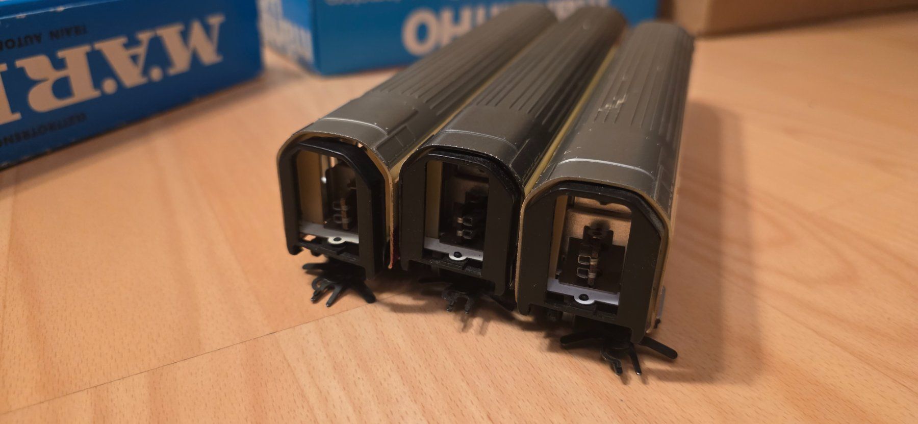 Märklin Modelleisenbahnen: 3x Waggons Trans Europ Express HO/AC – Gebraucht aus Hochfelden von Danizh0 6
